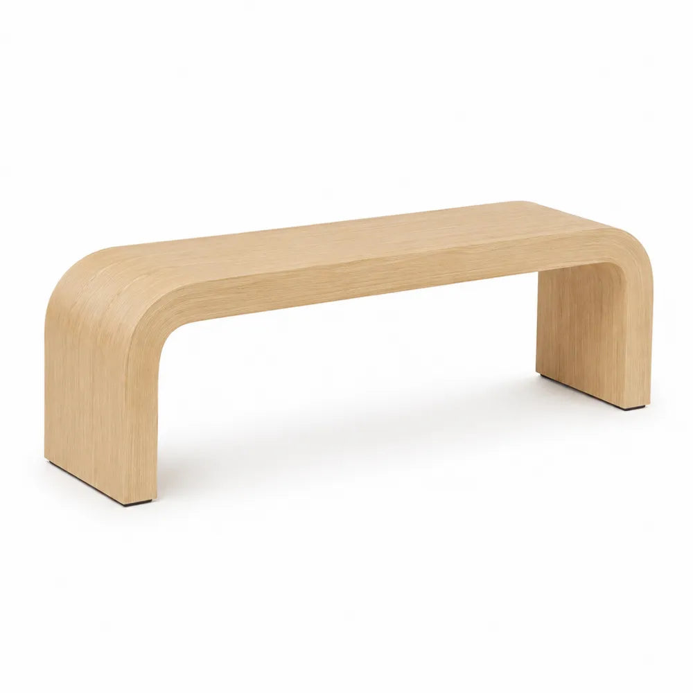 Ławka z jasnego dębu 120 cm