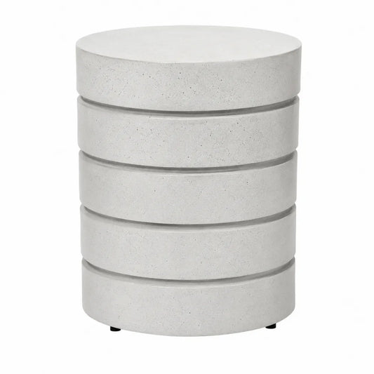 Stolik okrągły betonowy szary 45cm